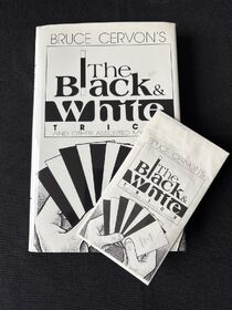 Bruce Cervon, The Black and White Trick, with the original cards, RARE, hardcover, 1st edition, 1989