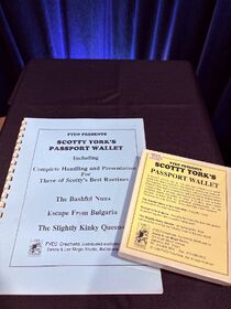 Scotty York, PASSPORT WALLET & Instruction Booklet, UNUSED, LIKE NEW